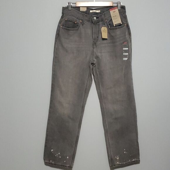 Levi’s low pro straight size 29 grey 100% cotton Nwt New $80 Msrp Retail - Picture 1 of 15